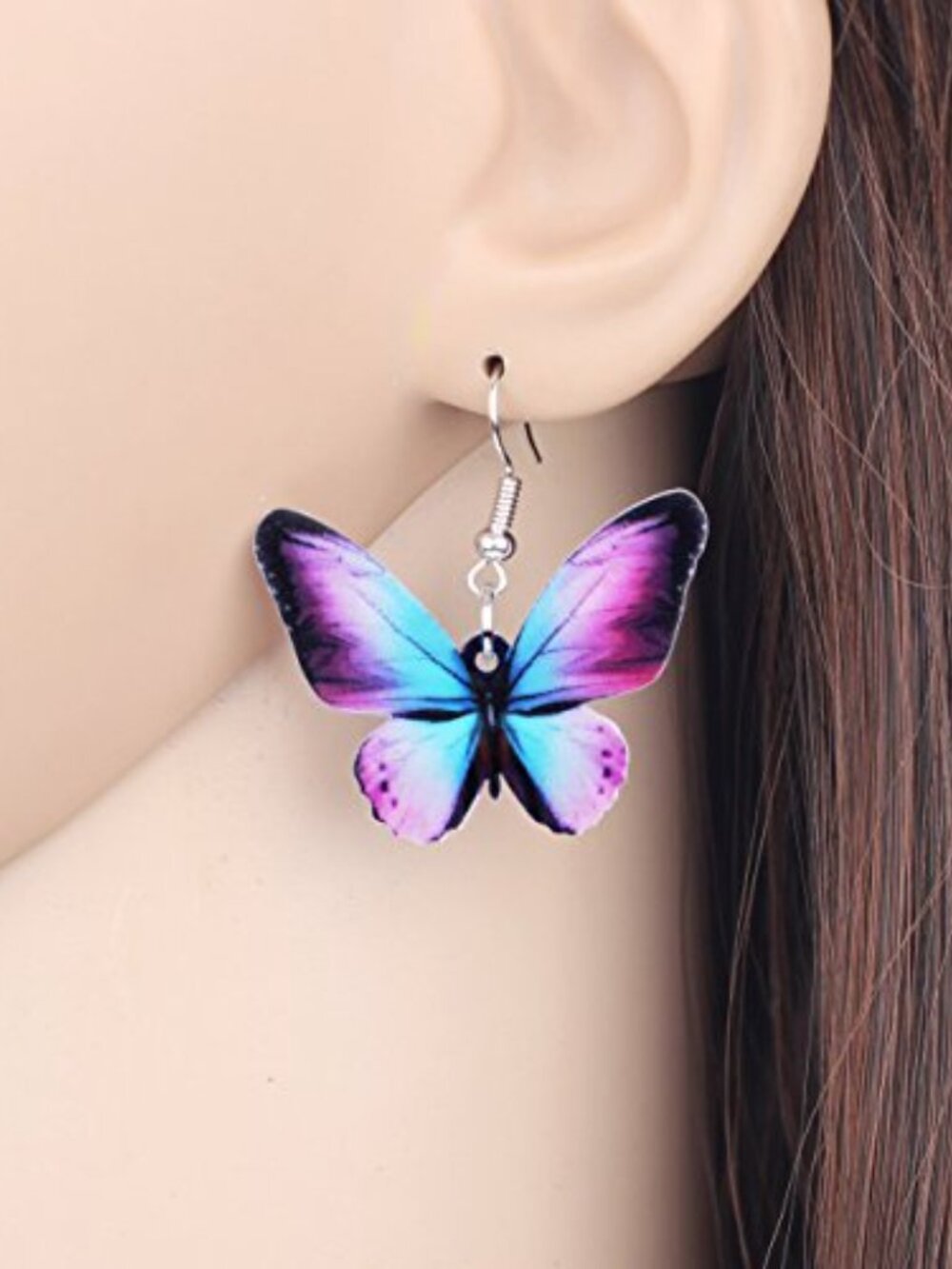 Drop Dangle Floral Butterfly Ears Fashion Insect Jewelry For Women Gift